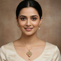 Navrang Pearl Jaal Pendant Set 1
