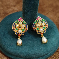 Navratan Pearl Jaal Pendant Set 2