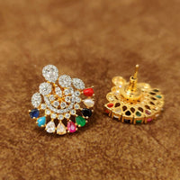 Navratna Radiance CZ Pendant Set 2