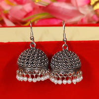 OXIDISED SILVER JHUMKI COMBO1 OF 2 EARRINGS 1