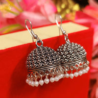 OXIDISED SILVER JHUMKI COMBO1 OF 2 EARRINGS 2