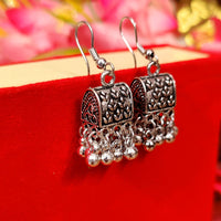 OXIDISED SILVER JHUMKI COMBO1 OF 2 EARRINGS 4