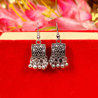 OXIDISED SILVER JHUMKI COMBO2 OF 2 EARRINGS 3
