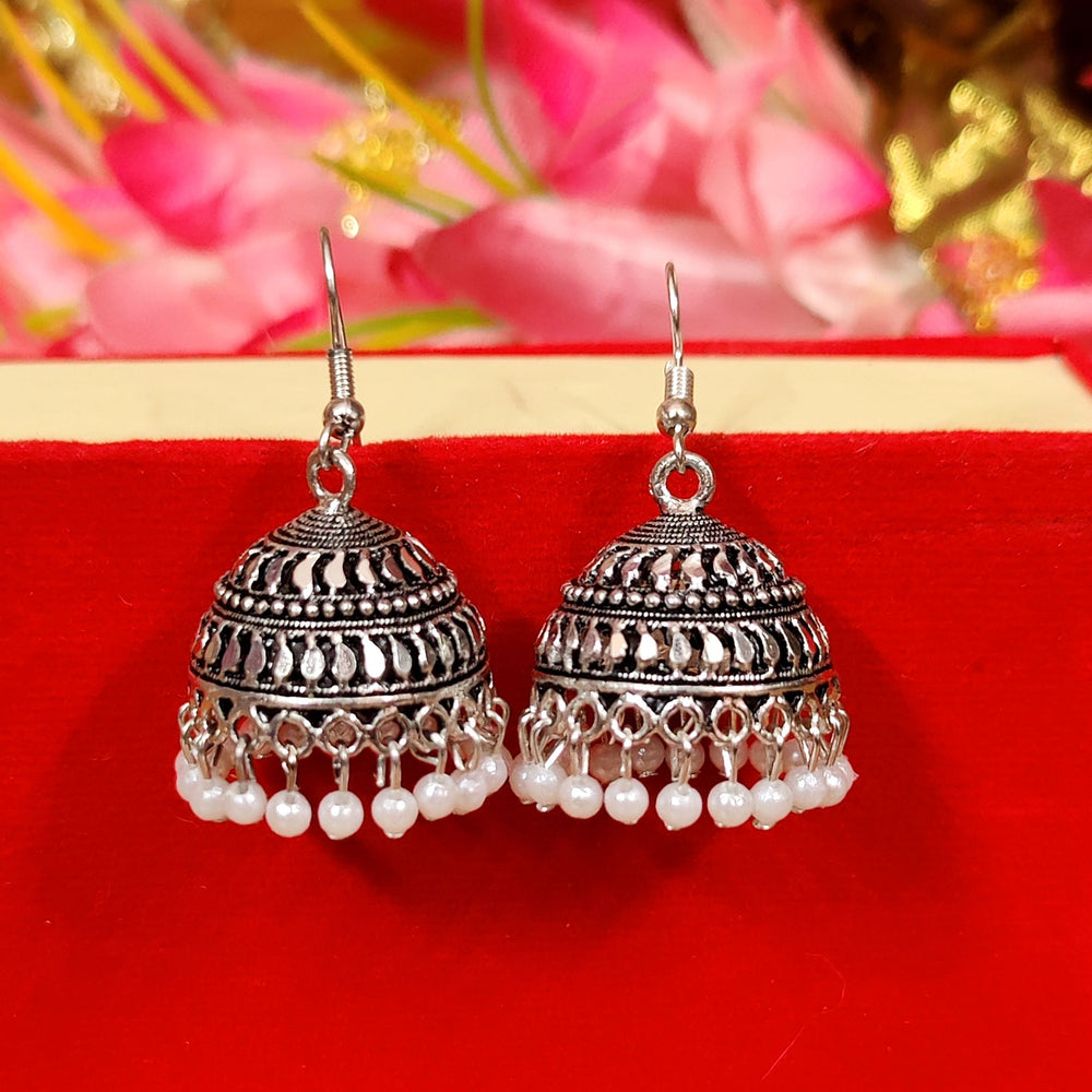 OXIDISED SILVER JHUMKI COMBO2 OF 2 EARRINGS