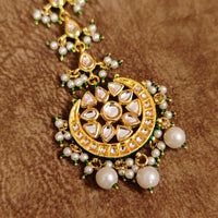 PEARL KUNDAN MEENAKARI MAANG TIKKA 1