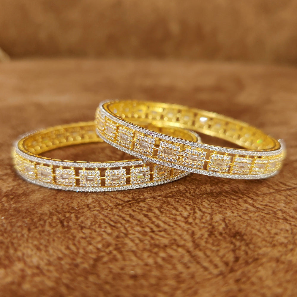 PREMIUM DIAMOND LOOK GOLD PLATED BANGLES