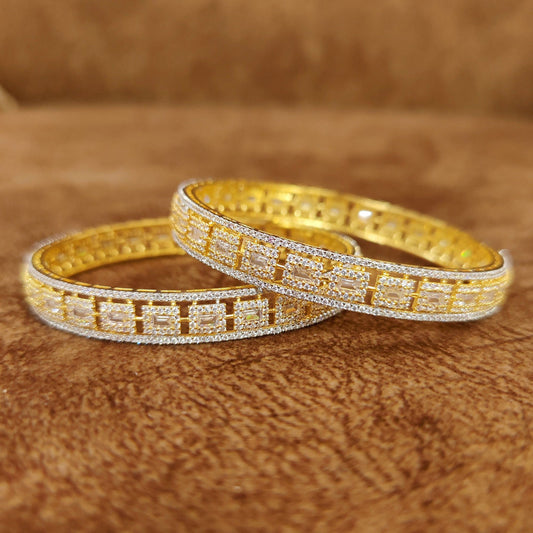 PREMIUM DIAMOND LOOK GOLD PLATED BANGLES