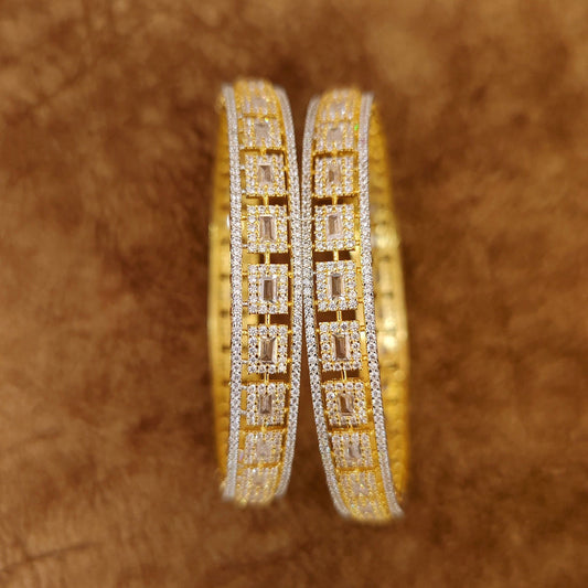 PREMIUM DIAMOND LOOK GOLD PLATED BANGLES