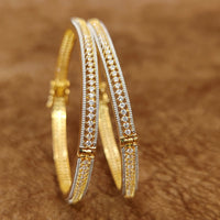 PREMIUM SINGLE LINE DIAMOND LOOK SLEEK OPENABLE BANGLES 4