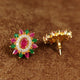 REAL DIAMOND LOOKALIKE MULTI COLOUR STUDDED STUDS