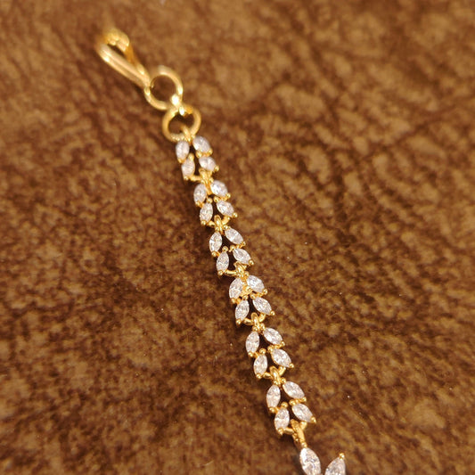 REAL DIAMOND LOOK ALIKE WEDDING MAANG TIKKA