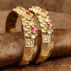 RUBY KUNDAN GOLD LOOK MEENAKARI FINE BANGLES