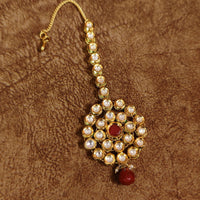 RUBY KUNDAN MEENAKARI WEDDING MAANG TIKKA 3
