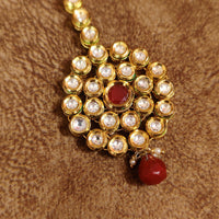 RUBY KUNDAN MEENAKARI WEDDING MAANG TIKKA 1