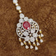 RUBY & CZ DIAMOND LOOK ALIKE WEDDING TIKKA