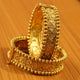 Antique Gold Plated Ginni Pattern Openable Bangles