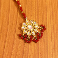 Red Kundan Maangtikka 1