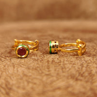 Red Kundan Toe Ring 1