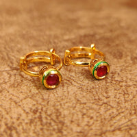 Red Kundan Toe Ring 2