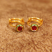 Red Kundan Toe Ring 3