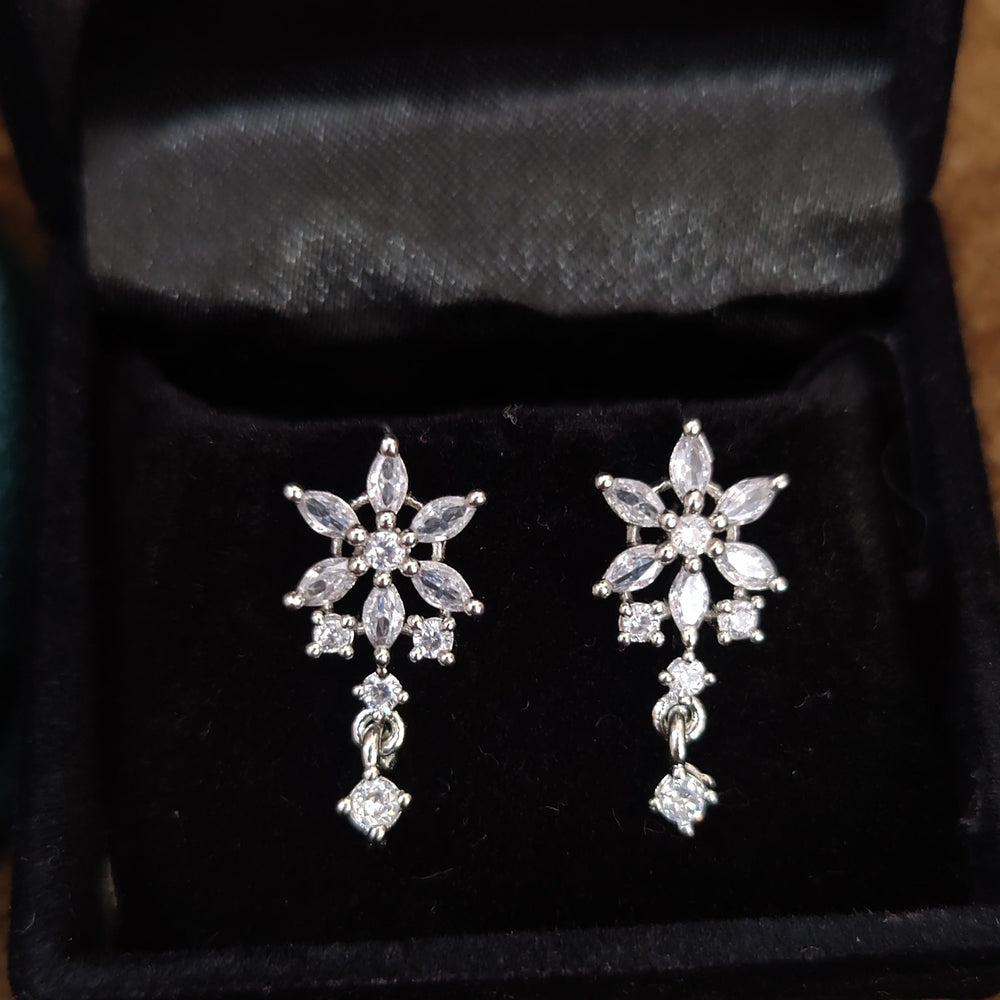 SILVER PLATED DIAMOND LOOK ALIKE CZ MANGALSUTRA