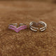 SILVER PLATED RUBY MICRO SETTING FINE TOE RINGS