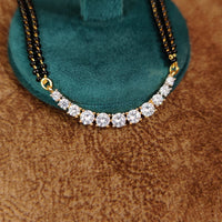 SINGLE LINE SOLITAIRE DIAMOND LOOK MANGALSUTRA 1