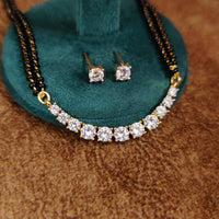 SINGLE LINE SOLITAIRE DIAMOND LOOK MANGALSUTRA 3