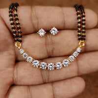 SINGLE LINE SOLITAIRE DIAMOND LOOK MANGALSUTRA 2