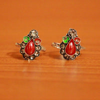 Red Zircon  Toe-Rings for Women 3