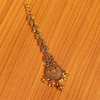 Traditional Polki Red Maangtikka 3