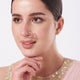 Gold Plated Diamond Look Pressable Nose Ring