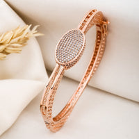 Jewelatoz Brass Rose Gold Bracelet | Free Size | Contemporary | Women 2