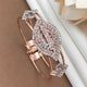 Jewelatoz Alloy Diamond Gold-Plated Bracelet | Free Size | Women