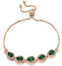 Jewelatoz Brass Gold-plated Green Luxury American Diamond Glow Bangle Style Bracelet 4