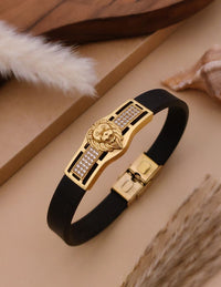 Jewelatoz Alloy, Stainless Steel Diamond Gold-plated Bracelet 4