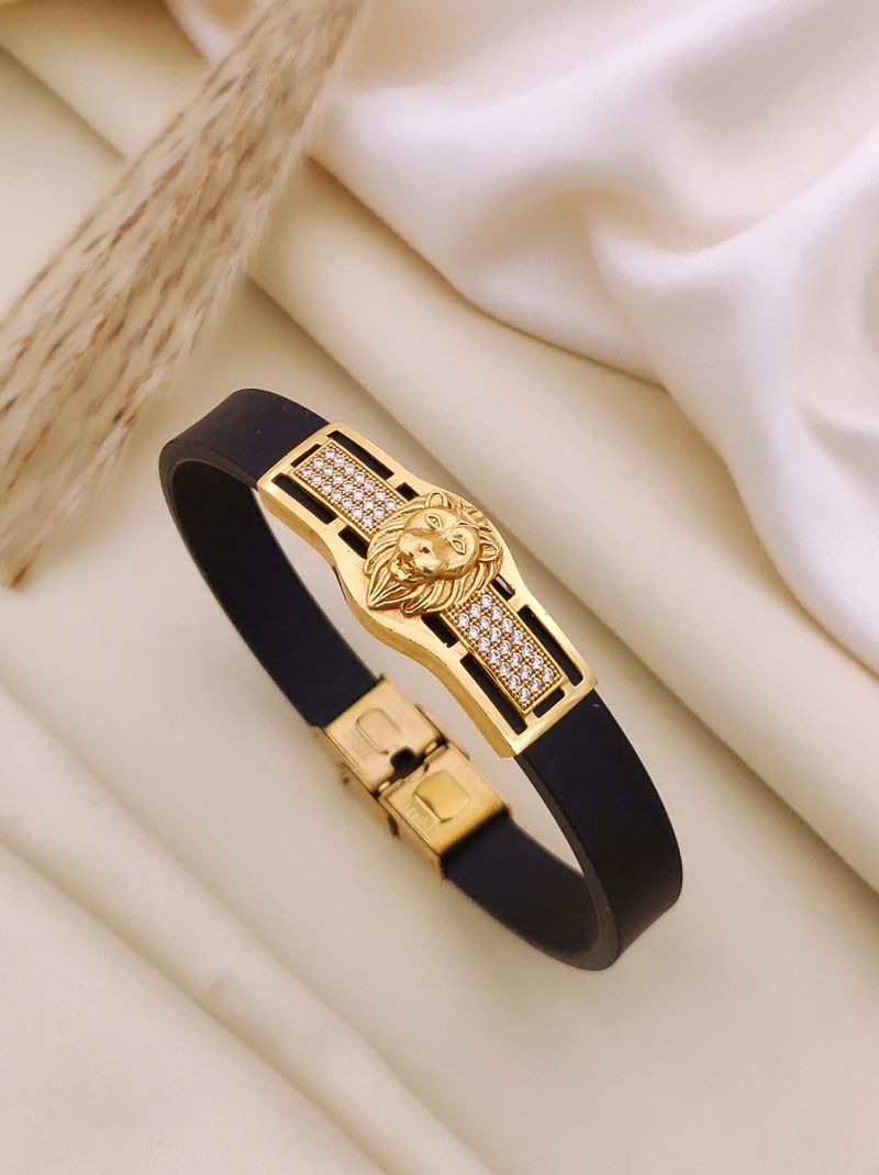 Jewelatoz Alloy, Stainless Steel Diamond Gold-plated Bracelet