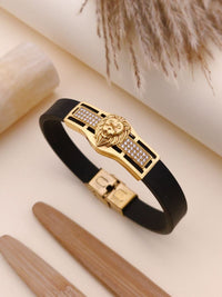 Jewelatoz Alloy, Stainless Steel Diamond Gold-plated Bracelet 5