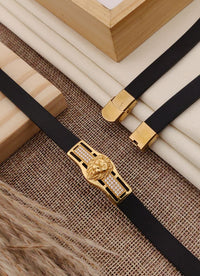 Jewelatoz Alloy, Stainless Steel Diamond Gold-plated Bracelet 3
