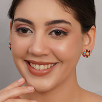 Navratan Pearl Gold Look Studs 2