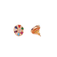 Navratan Pearl Gold Look Studs 5
