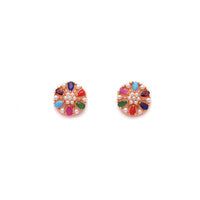 Navratan Pearl Gold Look Studs 4