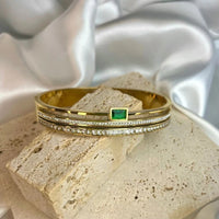 Jewelatoz Stainless Steel Gold-Plated Bracelet | Size 2.4 | Women 4