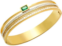 Jewelatoz Stainless Steel Gold-Plated Bracelet | Size 2.4 | Women 3
