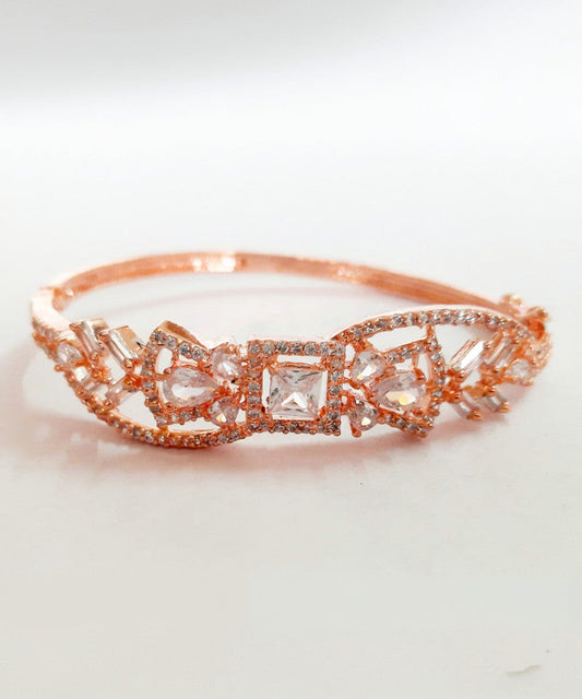 Jewelatoz Metal Diamond Titanium Bracelet | 60 Diamonds | Free Size | Women
