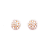 Pearl Gold Look Beaded Studs 3